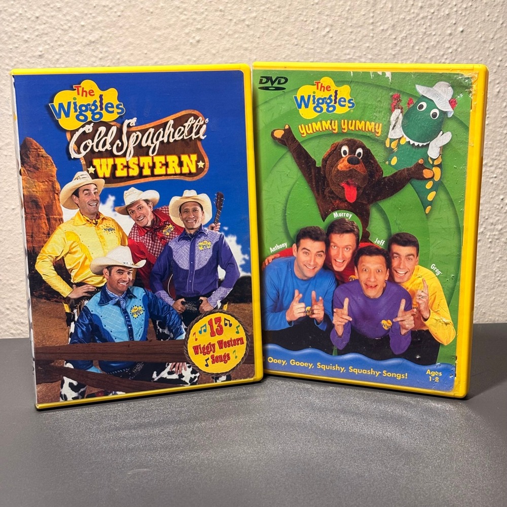 The Wiggles DVD Lot Kids OS Multi Good Cold Spaghetti Western Yummy Yummy 2-Pack
